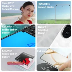 HONOR 200 Global Version 5G: 6.7" AMOLED, Snapdragon 7 Gen 3, 100W SuperCharge, 50MP Камера