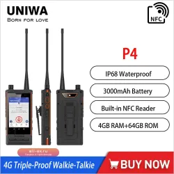 Смартфон UNIWA P4 IP68 с DMR/аналоговой рацией, NFC, 4/64GB, 3000mAh