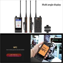 Смартфон UNIWA P4 IP68 с DMR/аналоговой рацией, NFC, 4/64GB, 3000mAh