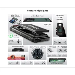 Смартфон DOOGEE Fire 6 Power 8/256Gb 50MP 15500mAh Черный