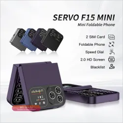 SERVO F15 Mini Флип Телефон с двумя SIM, фонарик, Magic Voice, запись звонков, Speed Dial, 2G, Type-C