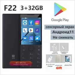 Смартфон New Qin F22 с сенсорным экраном и кнопками, 3ГБ ОЗУ, 32ГБ ПЗУ, поддержка Google Сервисов, 4G, многоязычность