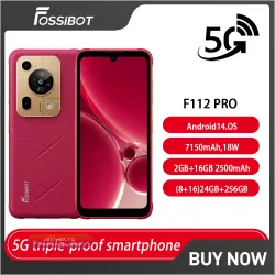 Защищенный смартфон Fossibot F112 PRO 5G 24+256ГБ Android 14 50МП HD+ 7150мАч