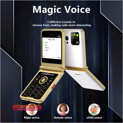 SERVO P20: Кнопочный телефон 4 SIM, 2.4" экран, Magic Voice, фонарик, FM, 2G, разблокированный