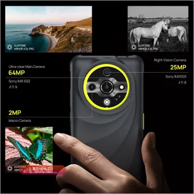 Ulefone Armor X31 Pro 5G: Прочный Смартфон с Android 14, 16 ГБ ОЗУ, 256 ГБ ПЗУ и Ночной Камерой 64 Мп
