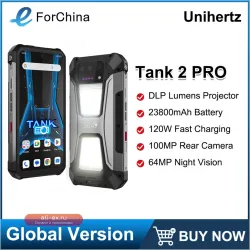 Unihertz Tank 2 PRO: Защищённый смартфон-проектор 6.79" 2.4K, 12/256 ГБ, батарея 23800 мАч, 120 Вт, камера 100 Мп, Android 14, NFC