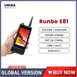 UNIWA Runbo E81: Прочный 4G-смартфон-рация с UHF/VHF и Android 8.1