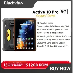 Blackview Active 10 Pro 5G: Защищенный планшет 11" FHD+, MTK 7300, 30000 мАч, 12/256 ГБ или 12/512 ГБ, 108Мп камера