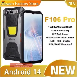 Защищенный смартфон FOSSiBOT F106 PRO 8/256 ГБ с батареей 12000 мАч, Android 14