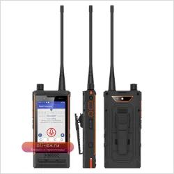 Смартфон UNIWA P4 4W DMR Analog Walkie Talkie, Android 9, MT6762 Octa Core, 4G, 64GB, IP68 Водонепроницаемый