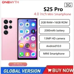 ONEMYTH S25 Pro Mini 3G Смартфон 4.0" Экран, 2/16GB, Dual SIM, Play Store