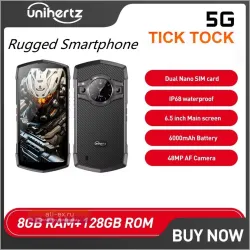 Смартфон Unihertz TickTock Android 11 5G, 6.5", 8GB+128GB, NFC, IP68, 6000 мАч, два экрана