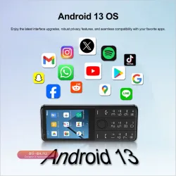 SERVO R17: Смартфон Android 4G LTE, 2 SIM, 2.8" Touch, Google Play, Wi-Fi, Запись вызовов, Type-C