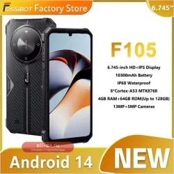Защищенный смартфон FOSSiBOT F105 Android 14, 12/64 ГБ, 20 Мп камера, 10300 мАч