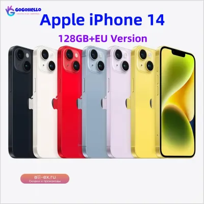 iPhone 14 EU 128GB 5G 98% новый, 1 SIM + eSIM