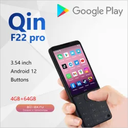 Qin F22 Pro: Смартфон 4G с сенсорным экраном, Android 12 и многоязычной поддержкой