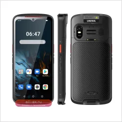 Смартфон UNIWA NR6503 Android 13: Сканер QR, PDA, Honeywell 2D, RFID, 5G, NFC, 8GB+128GB, 5000mAh, IP66