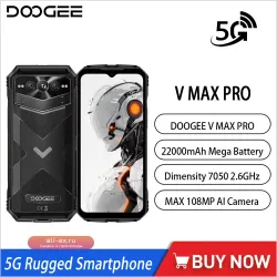 DOOGEE V Max Pro 5G – защищённый смартфон на Android 14 с AI, Dimensity 7050, 12/512 ГБ, 108 Мп камерой и NFC