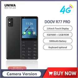 DOOV R77 Pro Смартфон 4G, 2.8", 3GB+32GB, Android, Камера 5MP, Русская/Ивритская клавиатура