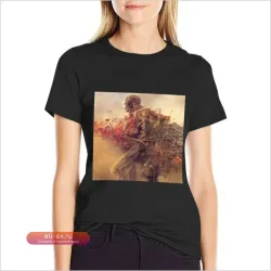 Футболка Zdzisław Beksinski | Винтажная летняя футболка в стиле аниме для женщин