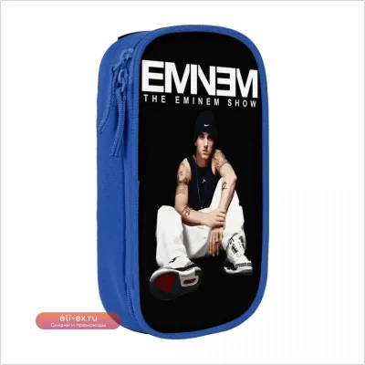 Пенал Eminem Hip Hop: удобный органайзер для студентов и офисных принадлежностей с ярким музыкальным дизайном.