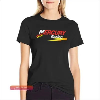 Женская летняя оверсайз футболка Mercury Racing