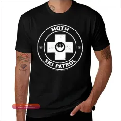 Футболка Hoth Ski Patrol в стиле винтажного аниме для мужчин