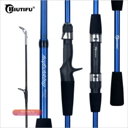 Удочка спиннинговая BIUTIFU Baitcasting 1.8-2.1м, 4/5 секций, тест 5-20г, ультралегкая