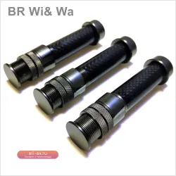 BR Wi & Wa-Carbon Крепление для катушки для нахлыста, сжатое дерево, для ремонта спиннинга, 31.5 г, размер #16