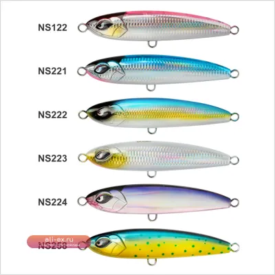 Noeby Stickbait 165 мм 105 г: тонущая приманка-воблер для ловли тунца и GT