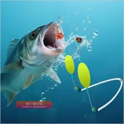 Двойные рыболовные оснастки для морской рыбалки, 6 шт., для ловли окуня, джиггинга, троллинга