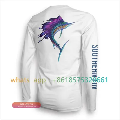 Футболка с длинным рукавом для рыбалки Southern Fin Apparel UPF 50 Dri-Fit