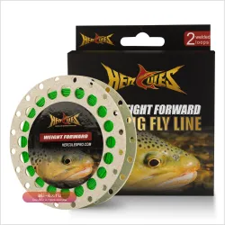Шнур для нахлыста HERCULES Floating Weight Forward (WF): 5-8 WT, с двойной петлей