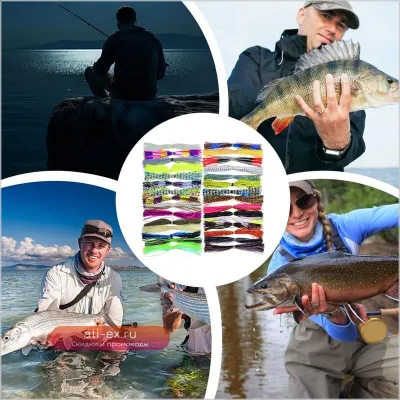 Силиконовые юбки для спиннербейтов Bass Spinner Baits: 30 шт. в наборе