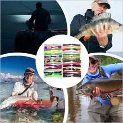 Силиконовые юбки для спиннербейтов Bass Spinner Baits: 30 шт. в наборе