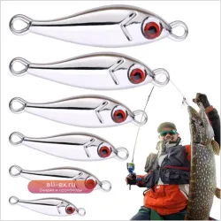 Набор из 6 блесен для пресноводной рыбалки Bass Lures с крючками и 3D глазами