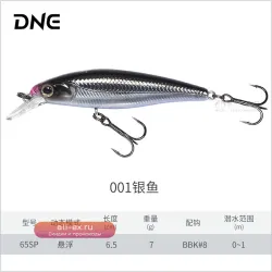 Воблер DNE Floating Minnow 7г с 3D глазами для дальних забросов