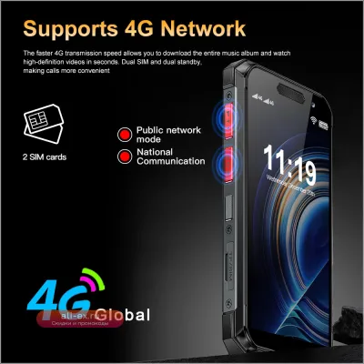 2024 SERVO KING7000: Защищенный мини-смартфон 4G, Android 11, NFC, Power Bank, IP68, 256GB ROM