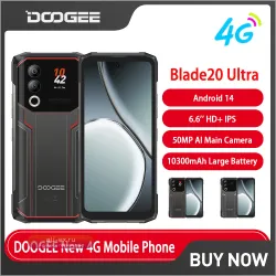 DOOGEE Blade 20 Ultra: Защищенный смартфон 8/512GB, 10300mAh, Android 14, NFC (Глобальная версия)