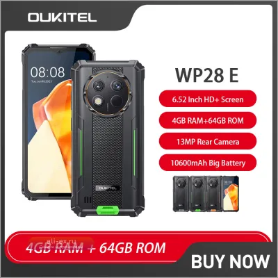 Oukitel WP28 E: Защищенный смартфон Android 14, 10600 мАч, 4/64 ГБ, 13 Мп, 18 Вт