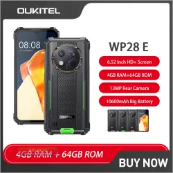 Oukitel WP28 E: Защищенный смартфон Android 14, 10600 мАч, 4/64 ГБ, 13 Мп, 18 Вт