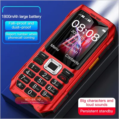 SOYES K80: Надежный 2G GSM телефон с защитой от падений, 1800 мАч, 2 SIM, MP3, FM, фонарик, громкий динамик для пожилых