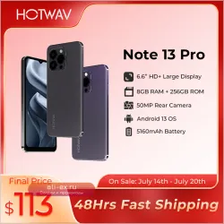 HOTWAV Note 13 Pro: 16GB+256GB, Android 13, 50MP, NFC, 5160mAh