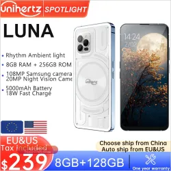 Unihertz Luna: Смартфон с камерой 108Мп, ночным видением и атмосферной подсветкой