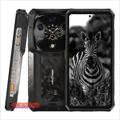 Ulefone Armor 28 Ultra 5G: Защищенный Смартфон 16GB+1TB, AMOLED 6.67", 10600mAh, 120W, Ночное Видение 64MP, Android 14, NFC