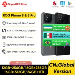 ROG Phone 8 & 8 Pro: Игровой смартфон 5G с Snapdragon 8 Gen 3, AMOLED 165 Гц и камерой 50 Мп