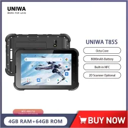 Защищенный планшет UNIWA T85S 8" Android с 2D сканером и NFC