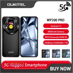 Oukitel WP200 Pro 5G: Смартфон с модульным дизайном, 24GB RAM, 1TB ROM, 108MP камерой и съемными часами-наушниками