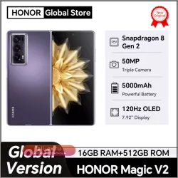 HONOR Magic V2 5G Global Version: Складной OLED 7.92", 120 Гц, Камеры 50 Мп, Snapdragon 8 Gen 2, Батарея 5000 мАч, Зарядка 66 Вт
