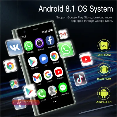 SERVO S23 Dual SIM Super Mini Смартфон 3.0" Android 3G Wi-Fi Type-C 2023